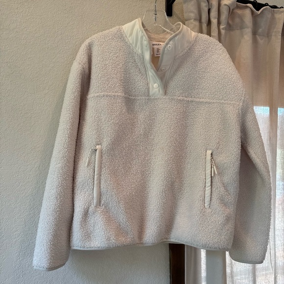 Cream Sherpa half zip Bailey 44 size medium - Picture 1 of 3